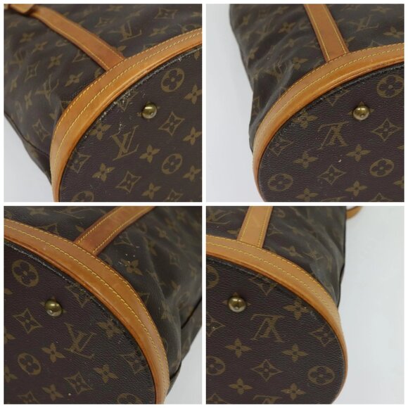 LOUIS VUITTON Monogram Bucket GM Shoulder Bag M42236 LV Auth 134563 - Picture 14 of 16